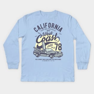 Surfing Paradise Kids Long Sleeve T-Shirt